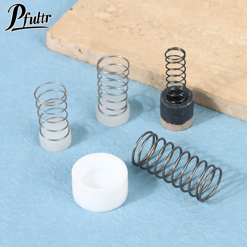 5Pcs Piston Air Compressor Pump Accessories One-way Check Valve Check Valve Valve Core Spring Plug Plug PTFE Valve Core