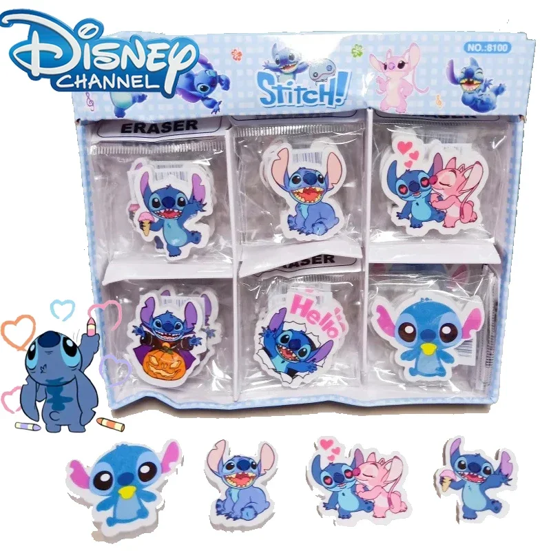 Disney Lilo & Stitch Children Eraser Anime Figures Stitch Cute Cartoon Eraser Kids Stationery Student Supplies Birthday Gifts