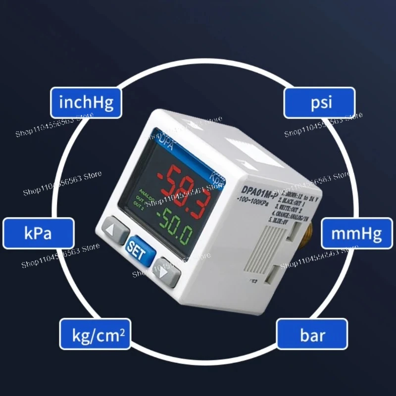 Датчик перепада давления серии DPA01/10 с диапазоном ± 10 кПа и выходом 4–20 мА, замена OEM для систем HVAC и пневматических систем