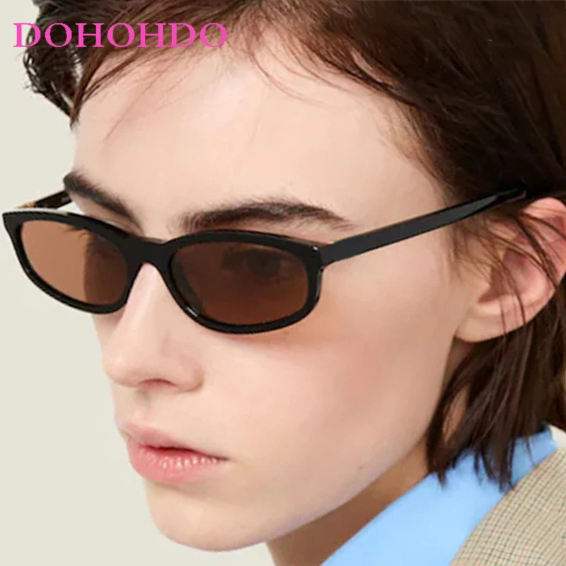 

Vintage Oval Small Frame Men Sunglasses Trendy Luxury Designer Outdoor Sunglasses Ladies Travel Driving Shades Unisex UV400 Очки