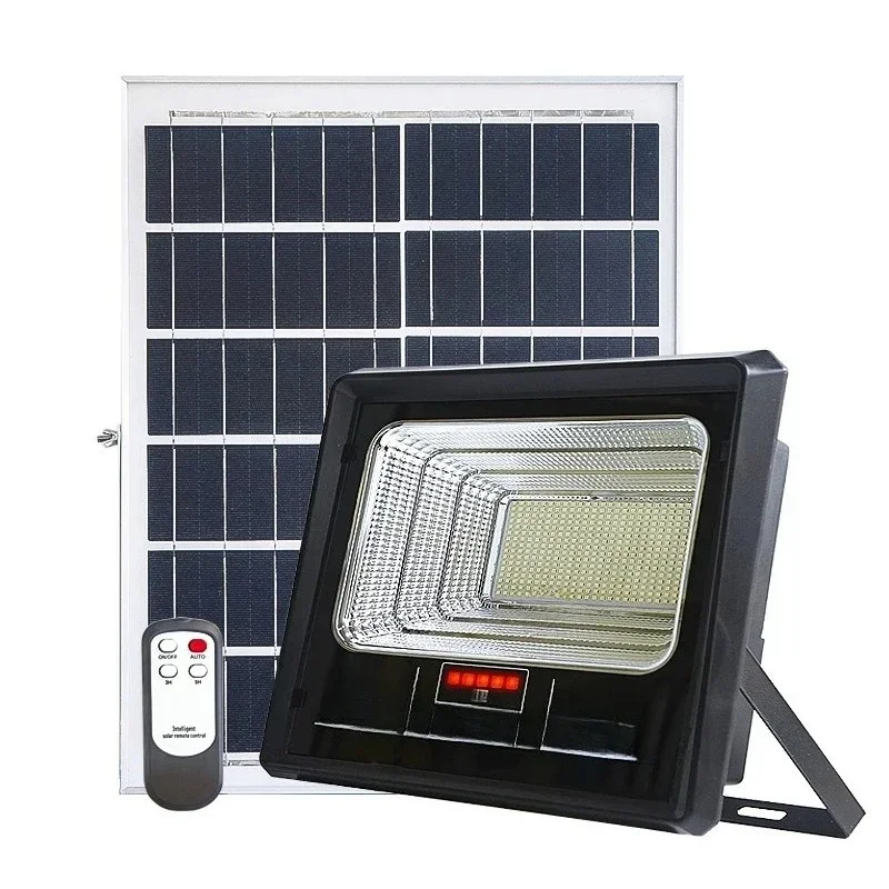Solar Light Outdoor Ip66 Solar Spotlight 300 Watts Floodlight and Panel 100 Watts Floodlight
