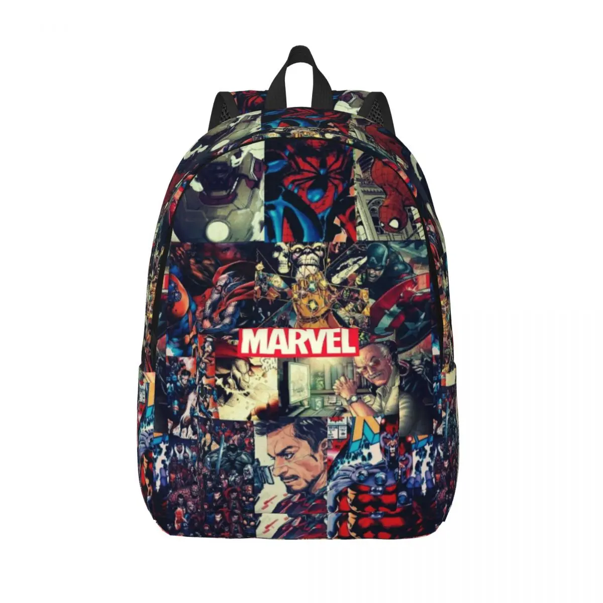 

Custom Iron Man Wallpaper Travel Canvas Backpack Women Men School Laptop Bookbag College Student Daypack Bags