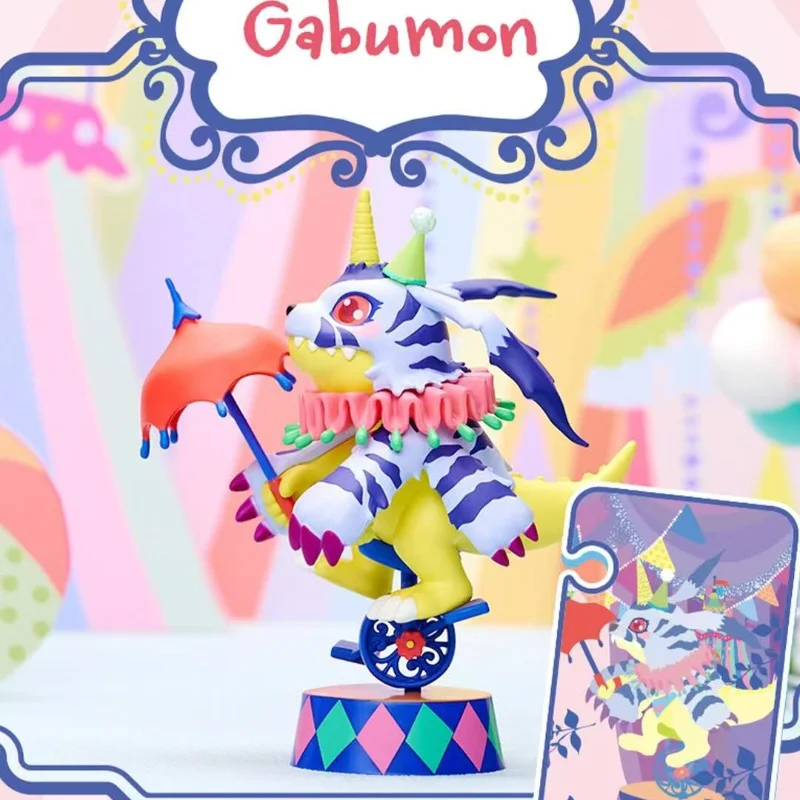 Bandai Original Digimon Adventure Circus Troupe Anime Figure Tailmon Gabumon Gomamon Agumon Action Figure Kids Birthday Gift