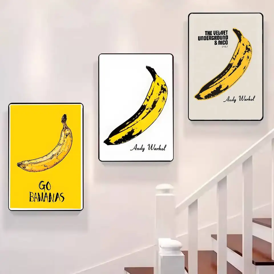 Andy Warhol Pop Sunset Banana Poster HD Art Sticky Wall Waterproof