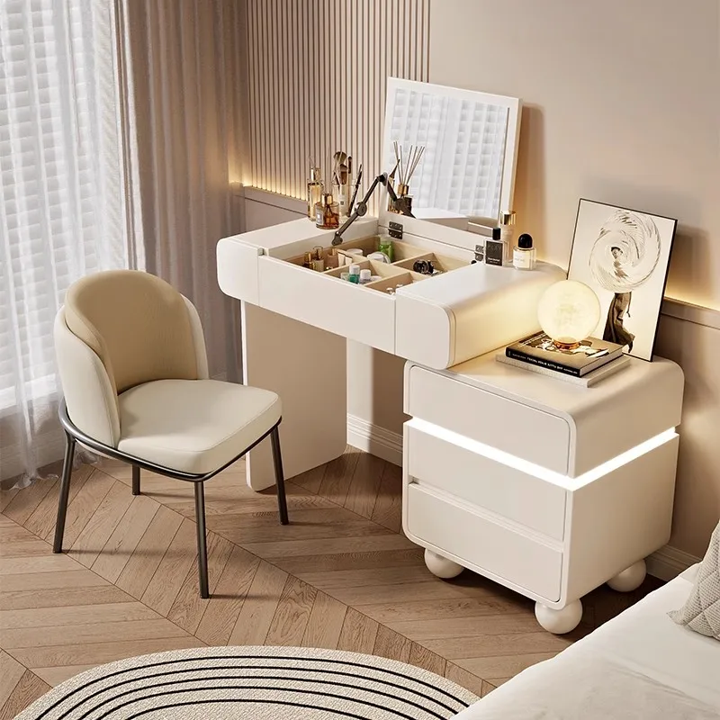 

Beauty Trendy Vanity Dresser Modern Nordic Italian Unique Makeup Table Minimalist Elegant Coiffeuse De Chambre Home Furniture