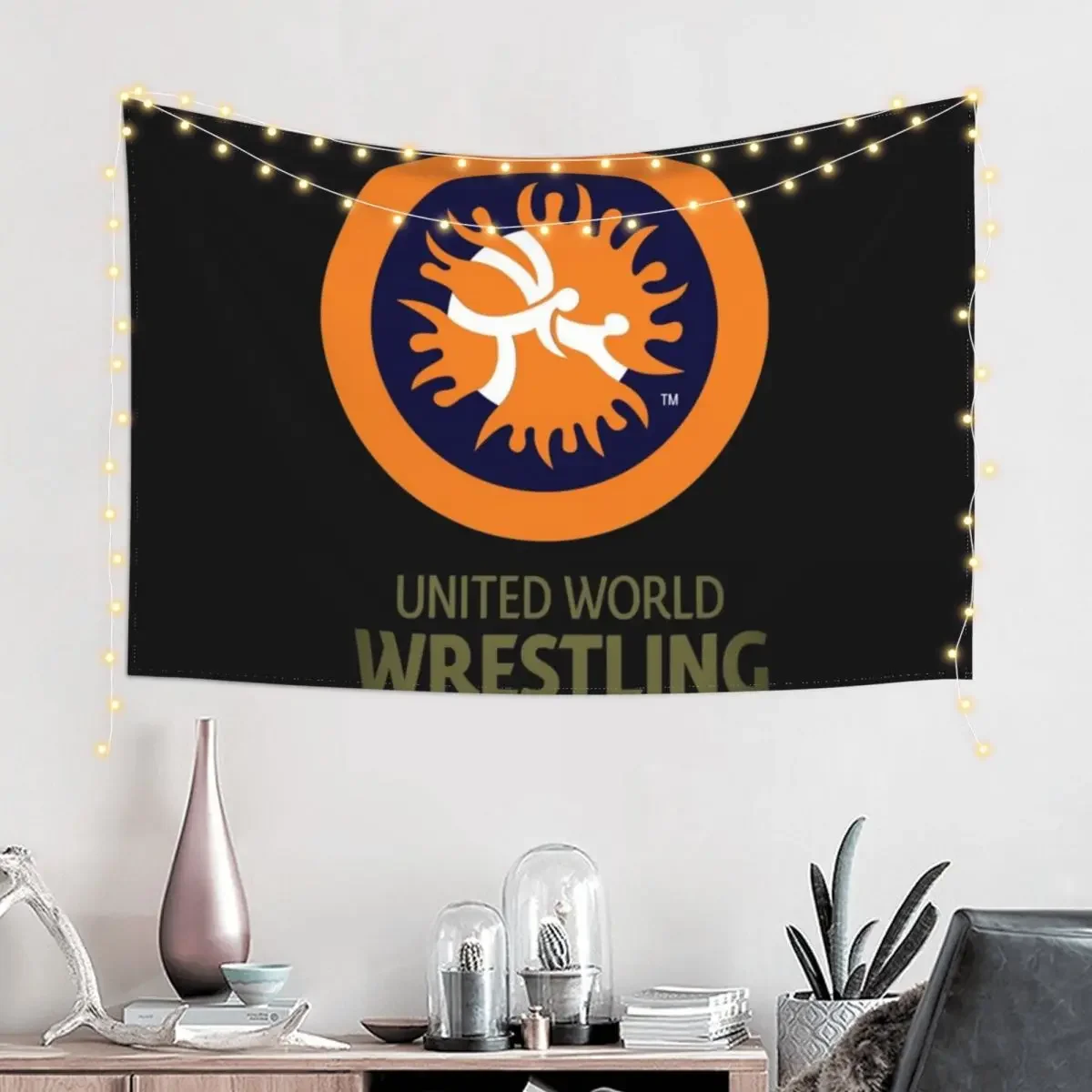 United World Wrestling Tapestry Bedroom Decor Aesthetic Decor For Bedroom Funny Tapestry