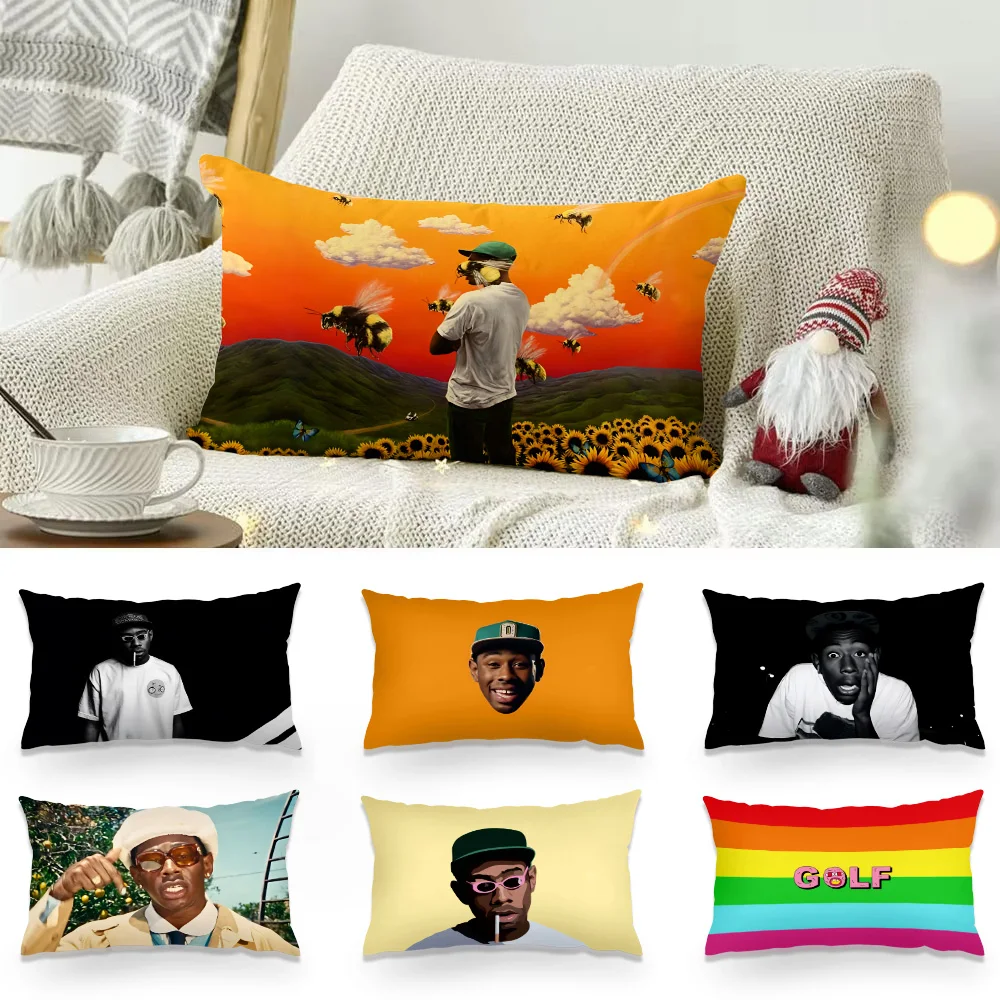 Double-sided Printing Rectangle Pillow Rapper T-Tyler The C-Creators Case Bedside Pillow Sofa Cushion Cover Room Home Decoration