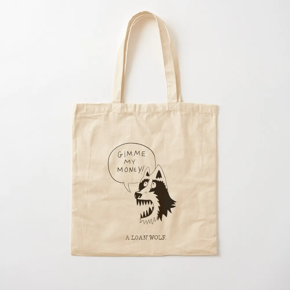 

A Loan Wolf Tote Bag Customizable tote bag bags luxury women Canvas Tote Bag