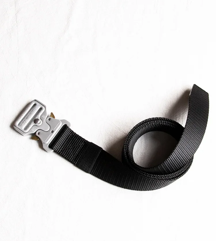 Modischer Hip-Hop-Punk-Y2K-Gürtel für Outdoor-Sport, Jugendlicher Taillengürtel 3,8cm 3cm 2,5cm Canvas Taktischer Gürtel für Männer und Frauen Trend – Detail 4