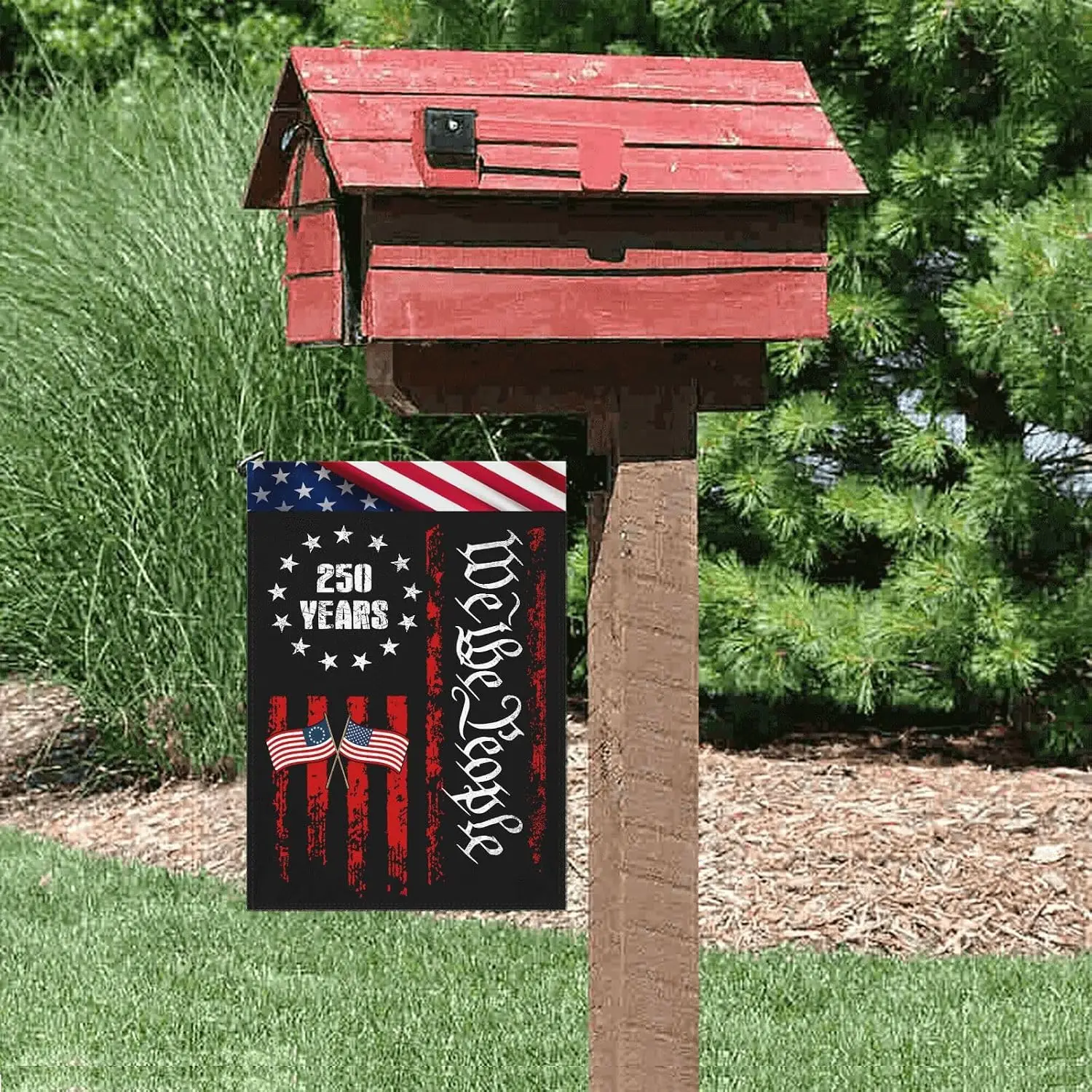 250 Years of Freedom Garden Flag 12x18 Double Sided,250th Anniversary 1776–2026 Patriotic Outdoor Yard Decor MMZ