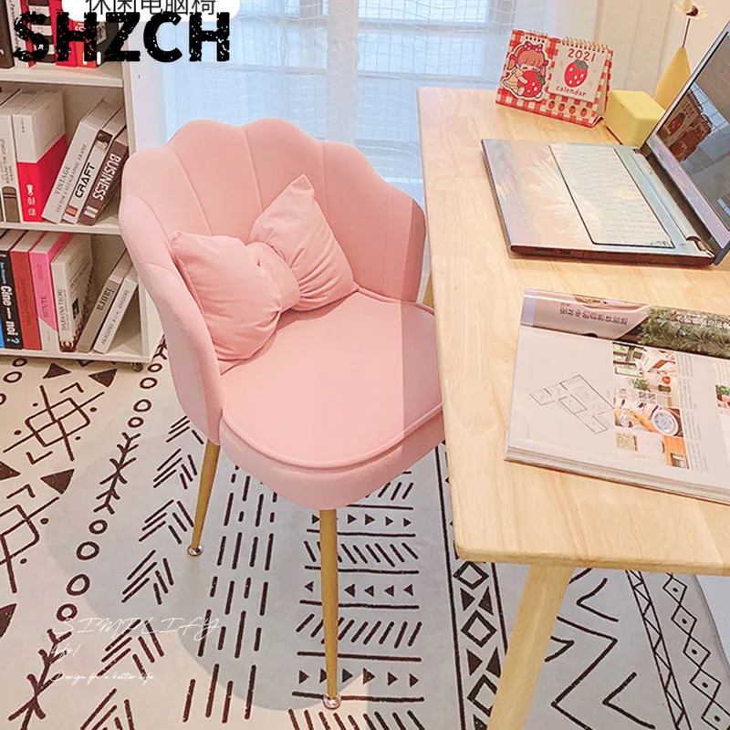 Room Decor Bedroom Furniture Girls' Bedroom Makeup Chairs Computer Chairs Desk Armchair Modern Simple Manicure Chair Home Stool