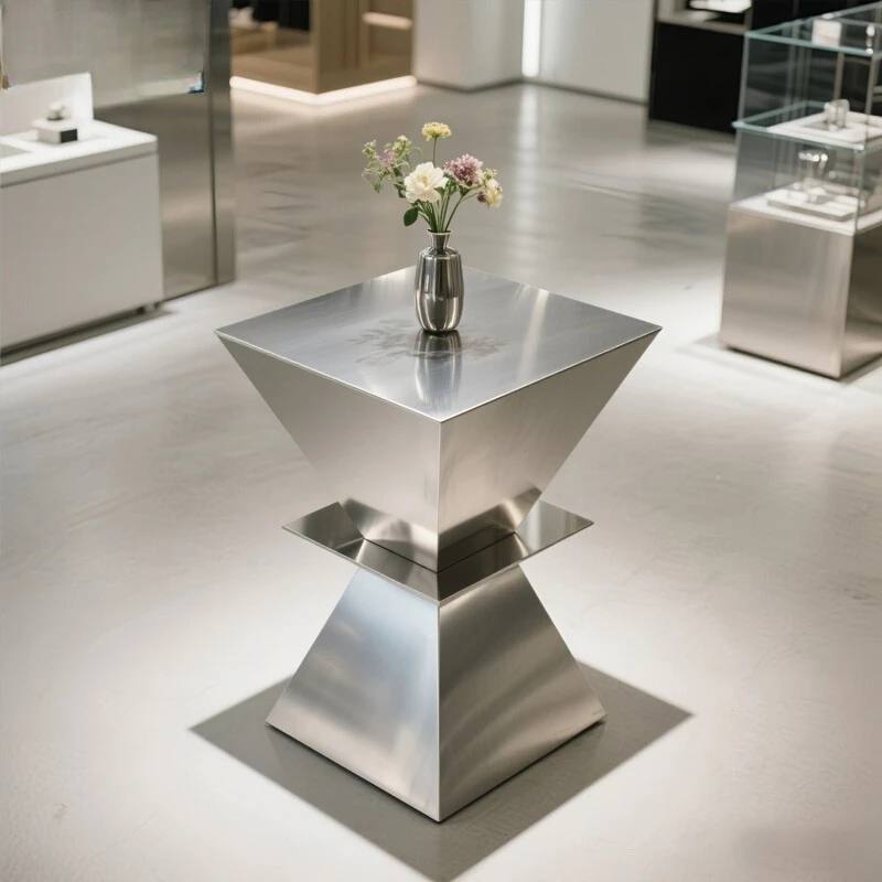 Clothing store Nakajima display table Small props display Decoration product display Stainless steel water