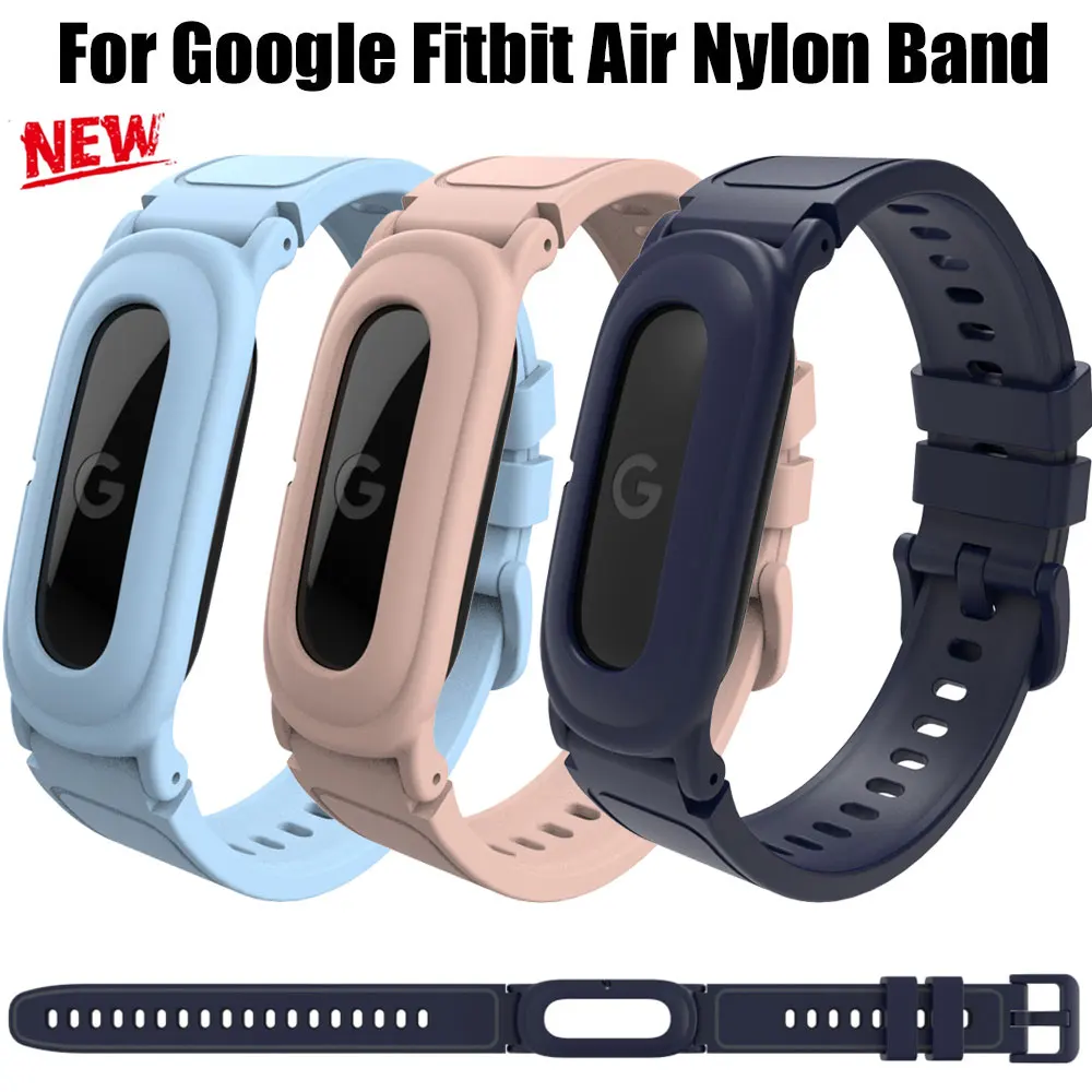 2-in-1-Uhrenarmband für Google Fitbit Air Case + Silikonarmband Correa Uhrenarmbänder Armband