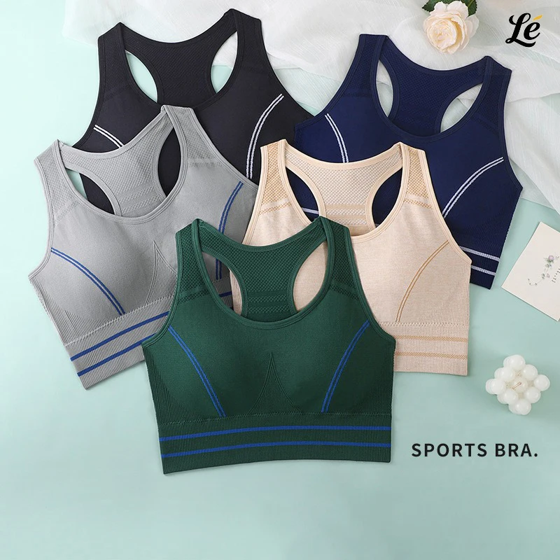 

High Impact Sports Bra Maximum Support Padded Yoga Running exerciseTop Breathable Sweat Wicking Seamless Design For Women