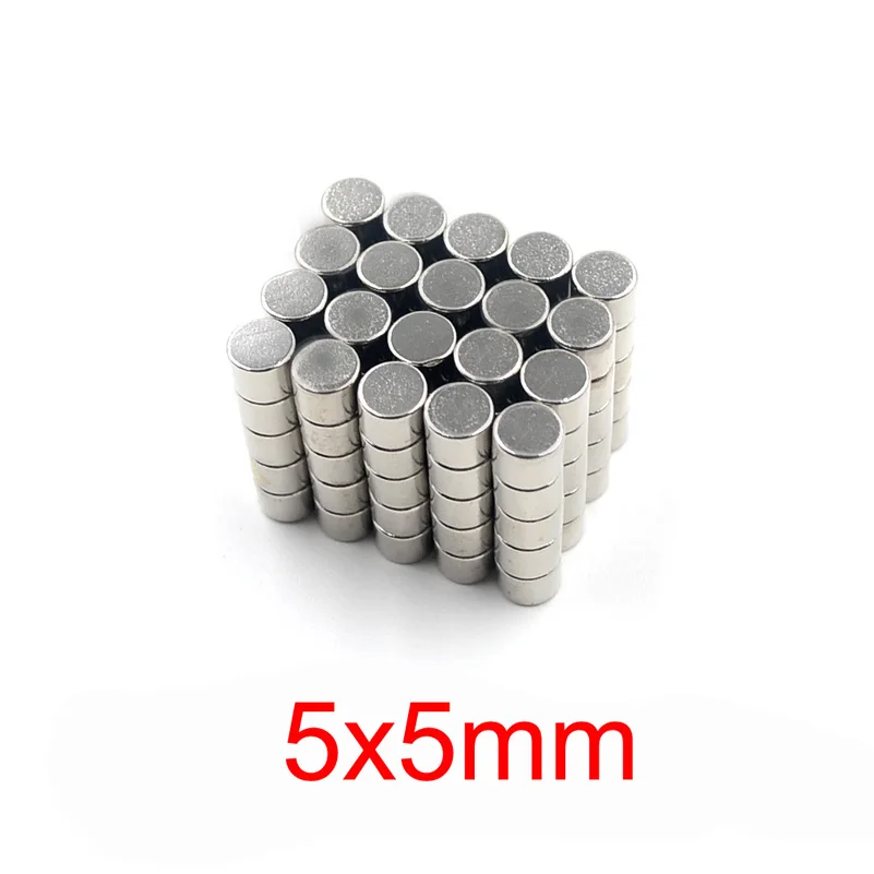 50/100/pcs 5x5mm neodym magnetem ndfeb kolo super sytý silná trvalý magnetický imanes disk ledničku magnetem