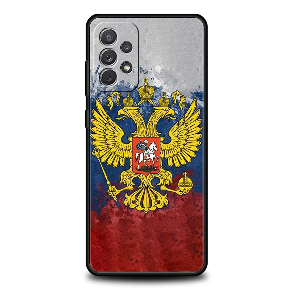 Russia Flag national ​Bea Phone Case for Samsung A51 A71 A21S A12 A15 A25 A31 A41 A52 A32 A23 A33 A53 A73 A03S A05S A13 5G Cover