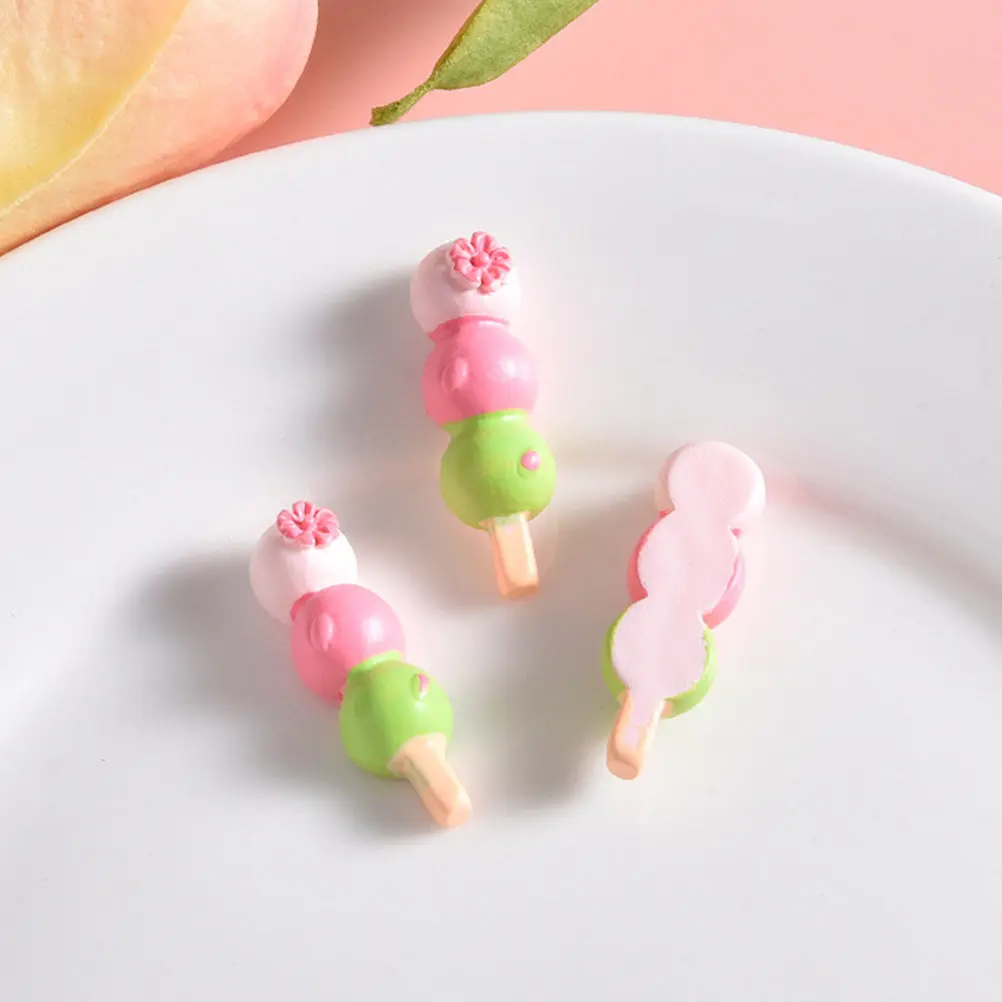 20Pcs Resin Cherry Blossom Charms DIY Craft Accessories Phone Case Decoration Flower Embellishments Oriental Phone view 2