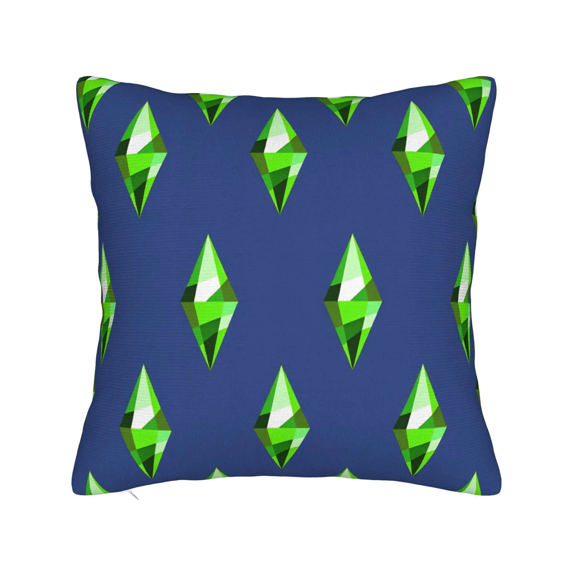 Funda de almohada Sims 4 Plumbob para videojuegos, funda de almohada Retro de moda para sofá, dormitorio, fundas de almohada estampadas, regalo de cumpleaños