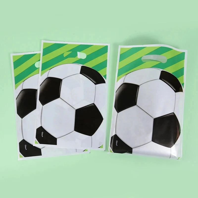 Football Soccer Theme Party Gift Bags Chocolate Cookies Candy Bags Soccer Party Bag Loot Bag for Kids Boys Birthday Party Favors