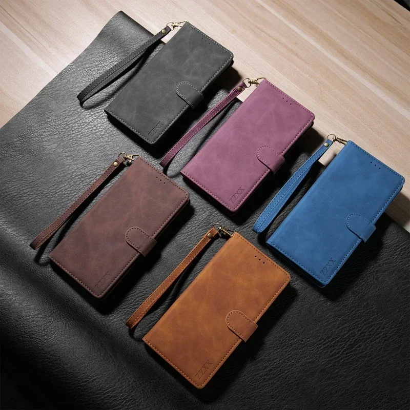 Wallet Magnetic Flip Leather Case For Samsung Galaxy A05s A06 A07 A13 A14 A15 A16 A17 A26 A34 A35 A36 A51 A52 A53 A54 A55 A56