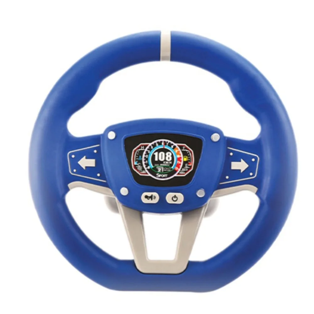 

360 ° Rotation Copilot Steering Wheel Montessori Early Education Simulation Steering Wheel Toys Simulation Multi Functional
