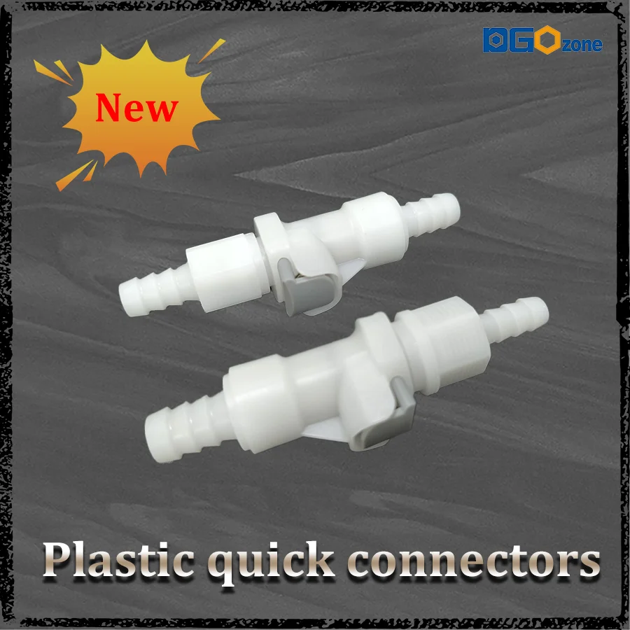 Connettore rapido in plastica, per impianti fluidi pneumatici e idraulici, installazione del pannello del tubo flessibile ROHS DGOzone senza piombo