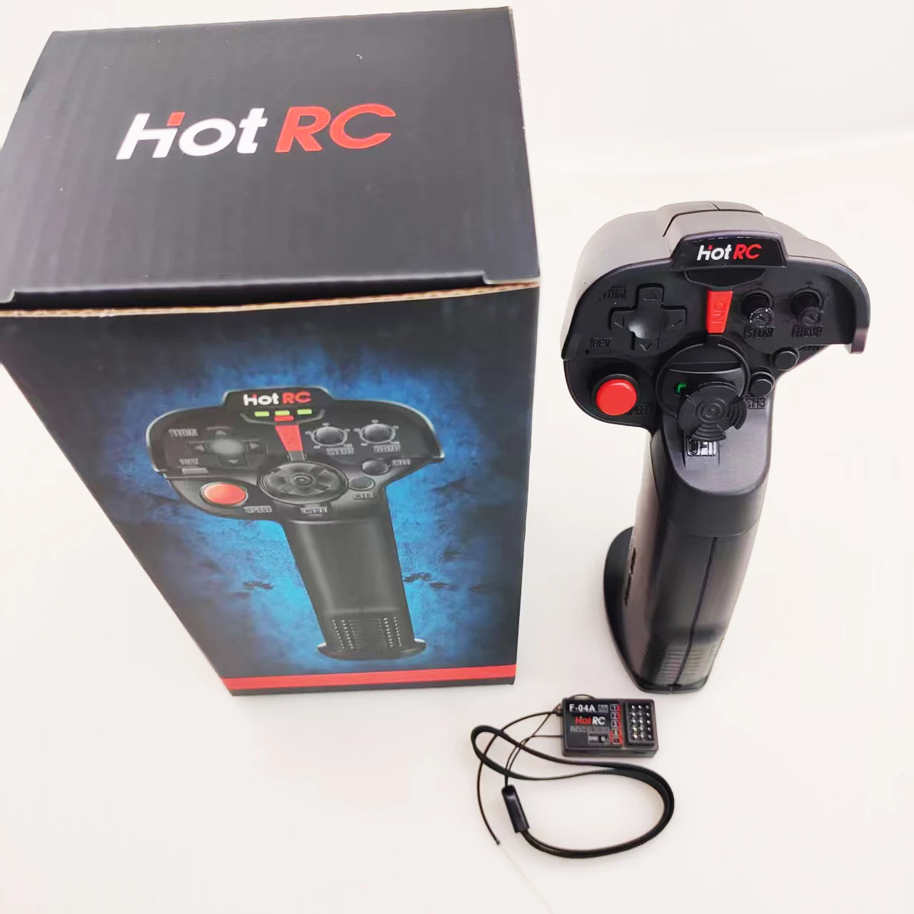 Hotrc DS-600 / DS 4A with F-04A  2.4GHZ FHSS Radio Control System Transmitter With Receiver For RC Car Boat