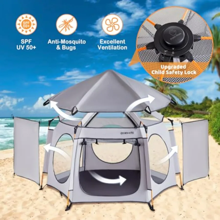 Box pop-up 4 in 1 Box per bambini leggero portatile per interni ed esterni con borsa da viaggio Tenda da spiaggia per bambini e gioco per bambini Pla