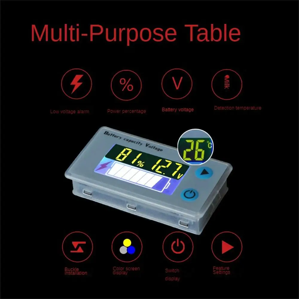 Universal Battery Capacity Screen Power Display -acid Indicator High Quality Car -acid Indicator