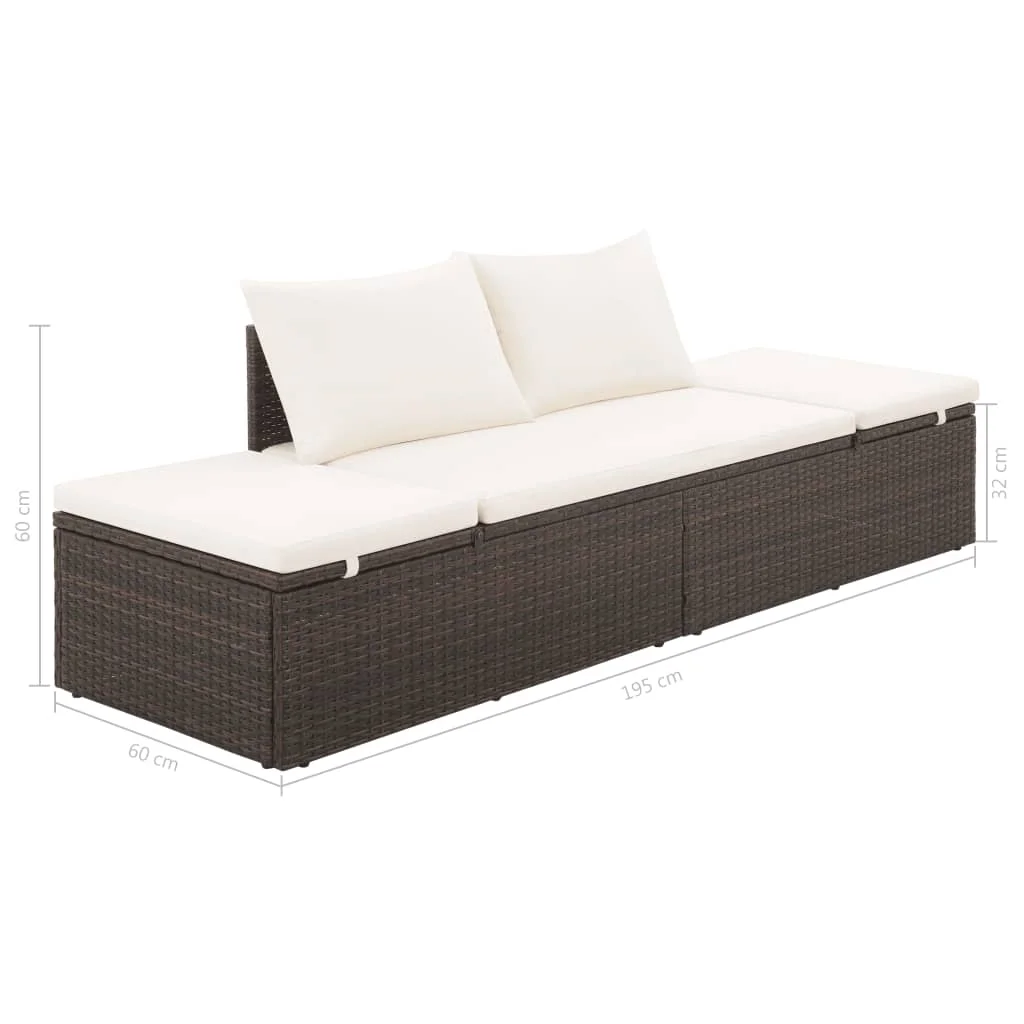 Patio Bed Brown 76.8