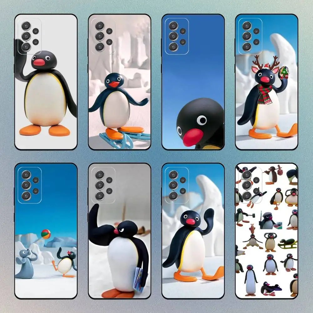

Happy P-Pingu P-Penguin Phone Case For Samsung S25,S24,S21,S22,S23,S30,Ultra,S20 Black Soft Case