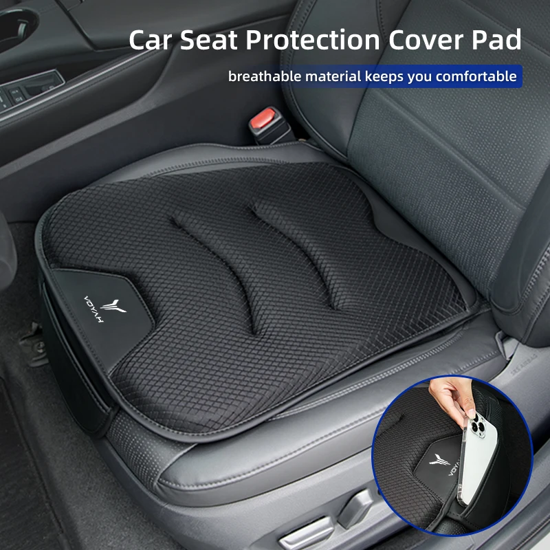 Car Ice Silk Seat Cushion Breathable Anti-Slip Pad Seat Cover Accessories For Voyah FREE 2021 2022 2023 6