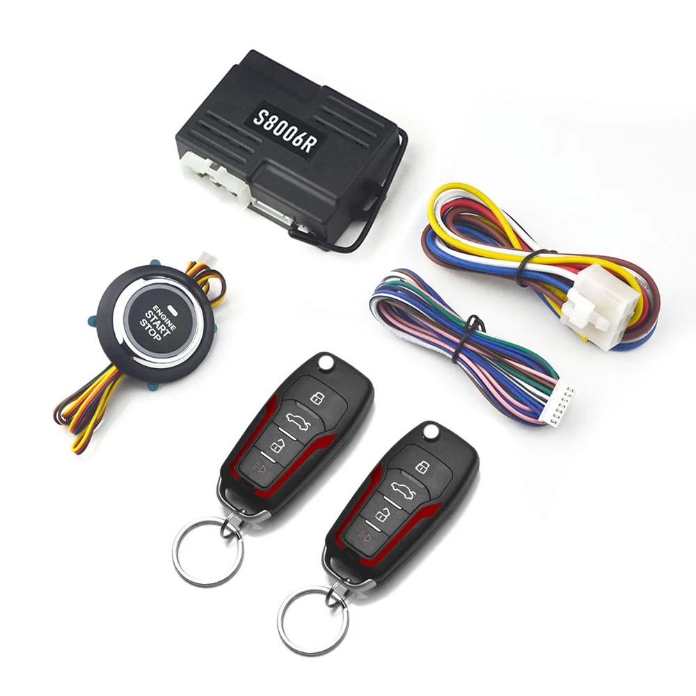 

Универсальная кнопка запуска/остановки двигателя, автомобильная сигнализация с дистанционным запуском/остановкой, 2 пульта ДУ, система бесключевого запуска, автомобильные аксессуары
