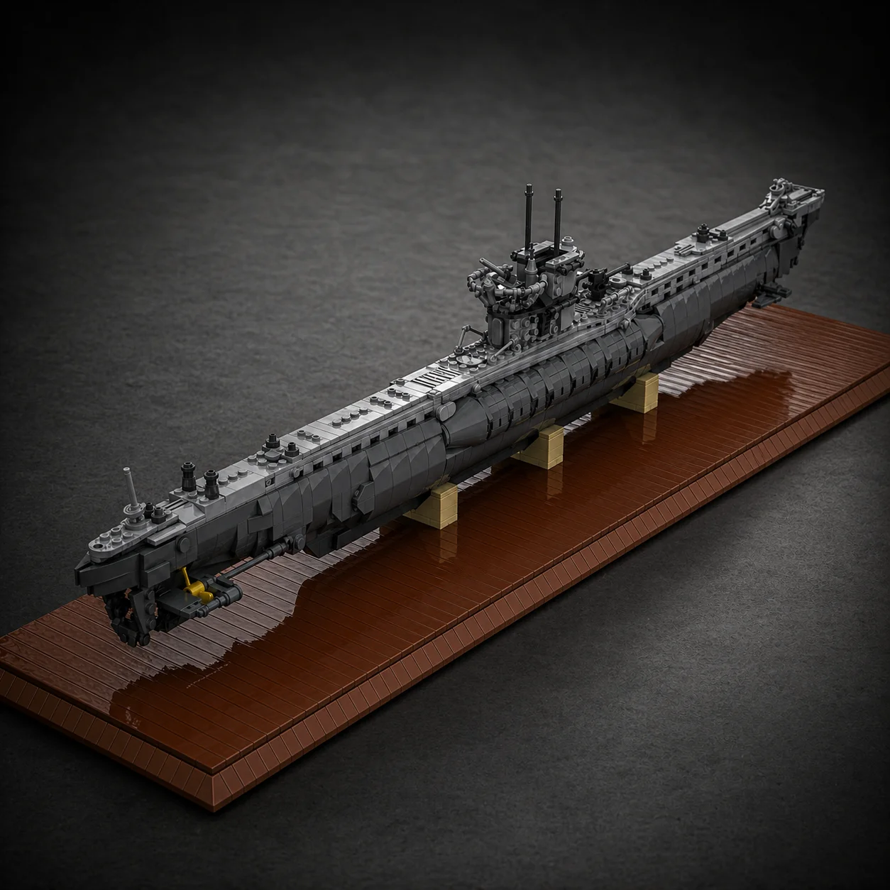 

WWII Type VIIC Submarine Building Blocks Military U-boat Navy Warship Model Bricks MOC DIY Assembly Toy for Adults Fans