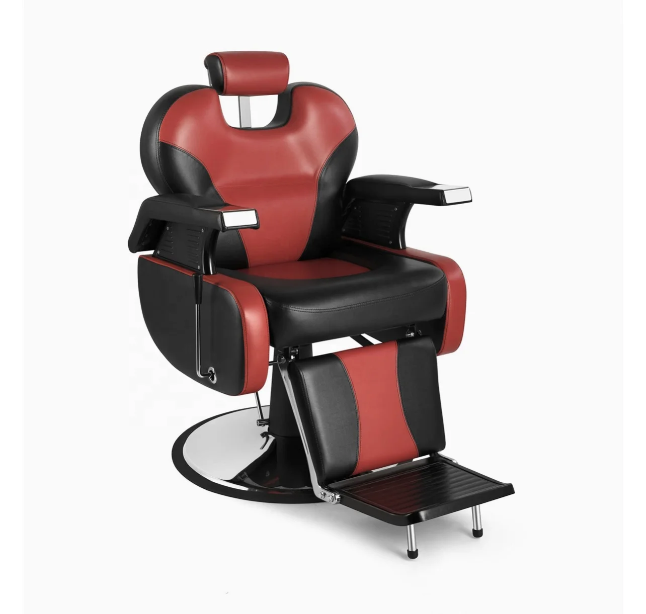 

Black and Red Barber Chair for Beauty Shop High Quality Salon Chair Cheap Hairdressing Furniture with Big Pump