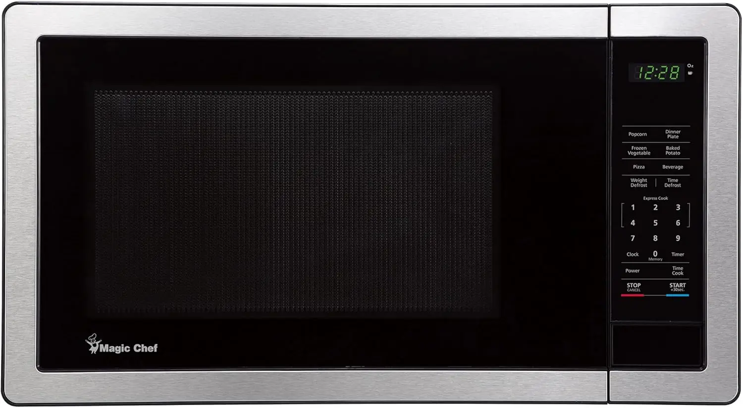 

Compact 1.1 Cu. Ft. Stainless Steel Countertop Microwave with Digital Touch Control and Modern Design for Easy Kitchen Use