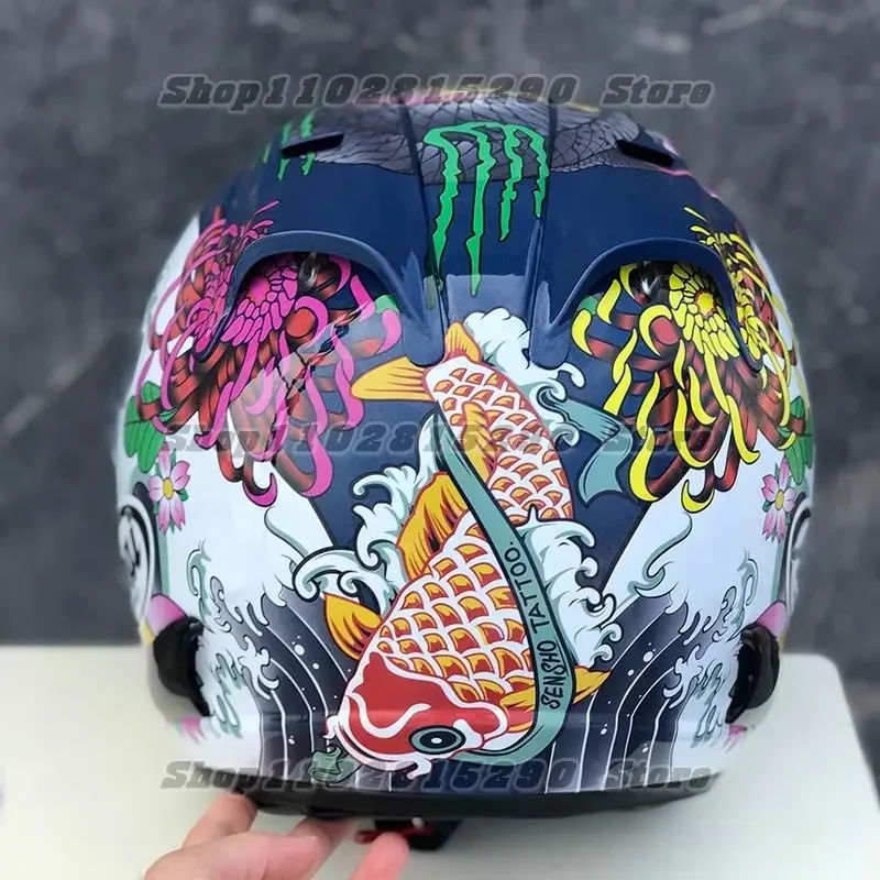 Ram3 Oriental Dragon Half Helmet Men and Women Motorcycle Off-Road Summer Helmet Downhill Racing Mountain Cross Casco Capacete