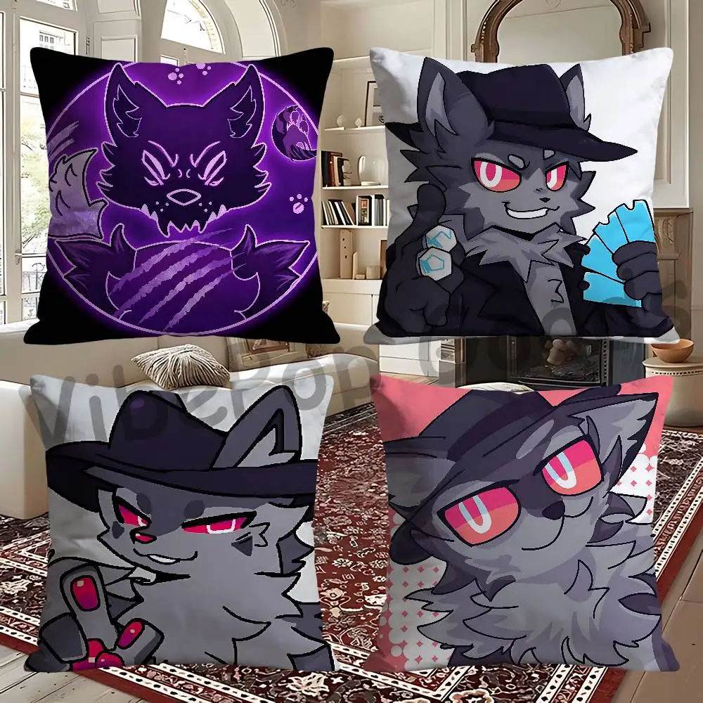 N-Nightcrawler K-KaijuS P-ParadiseS Square Cushion Cover Weird Aesthetic Library Book Page Print Pillow Cover