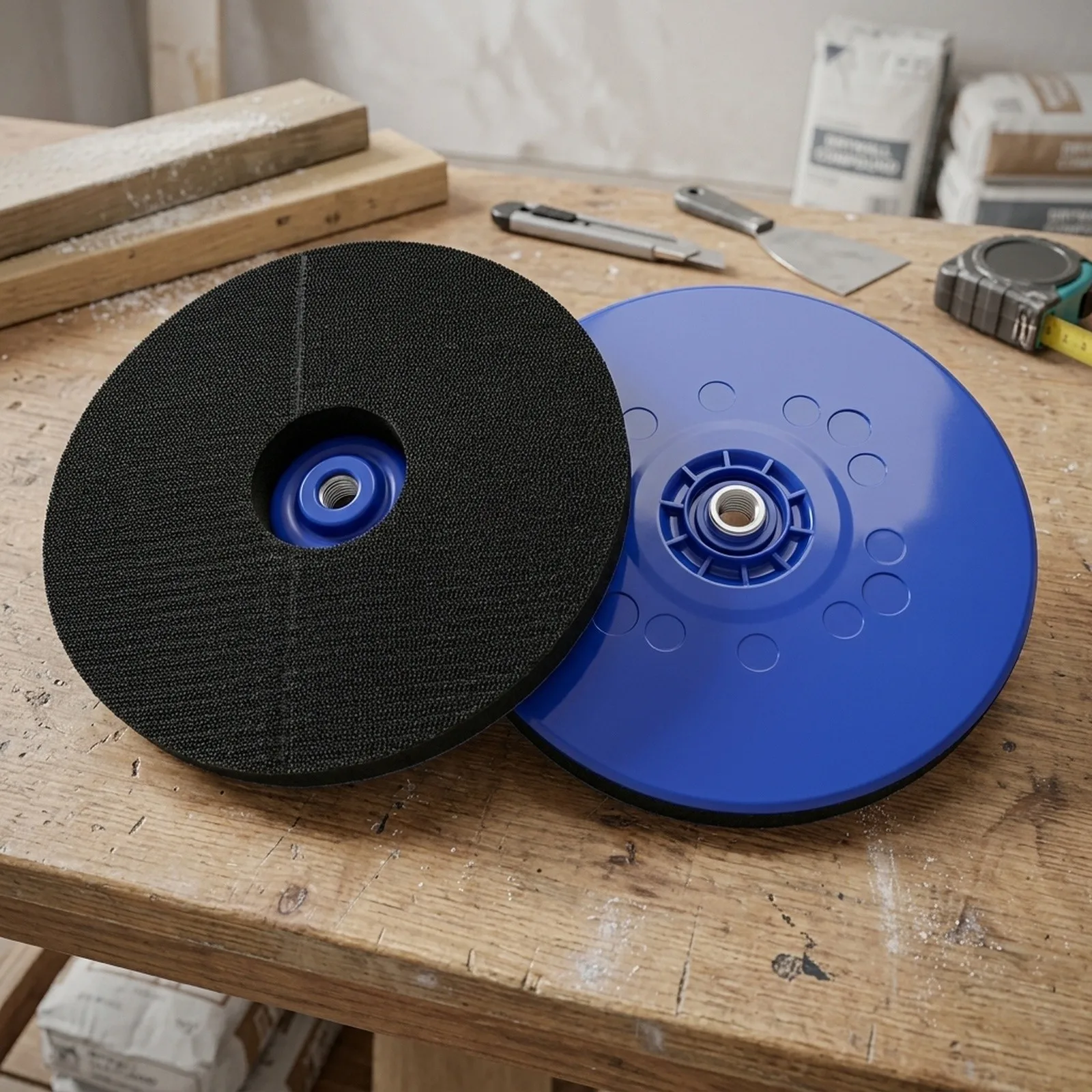 PP Sanding Disk Replacement Sanding 215mm 9inch Disk Drywall Dustless No Hole/10 Holes for durable High Quality New