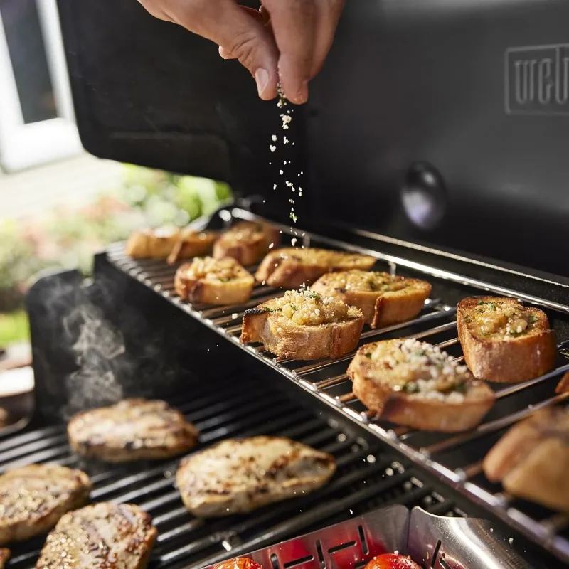 Genesis E-325 Liquid Propane Gas Grill for Outdoor Cooking, 3 Burners, Black image 6