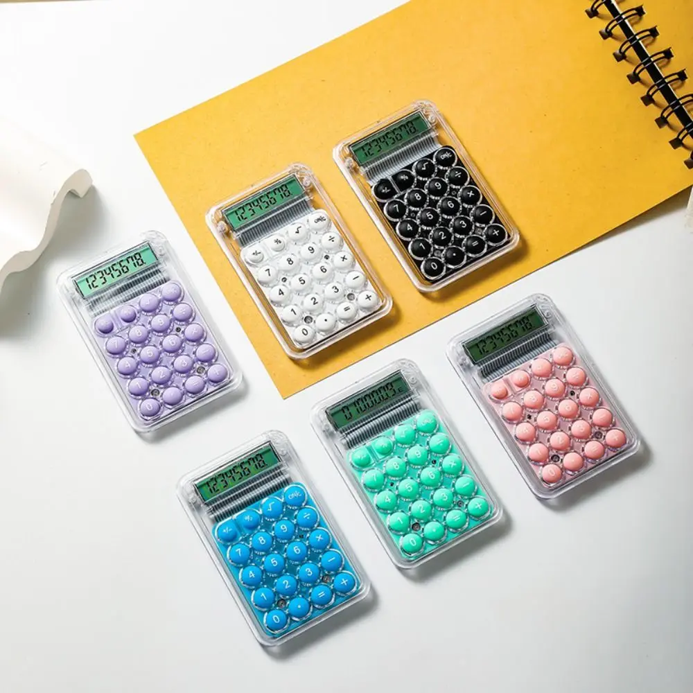 High Quality ABS Calculator Multifunctional Mini Candy Color Calculator Stationery Learning Supplies Electronic Calculator