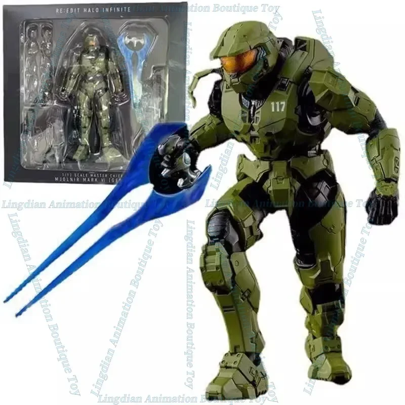 In Stock Play Arts Modified Halo 5 Infinite Guardian HALO Halo 5 Master Chief Movable Figure Model Figure Toy Collection Gift