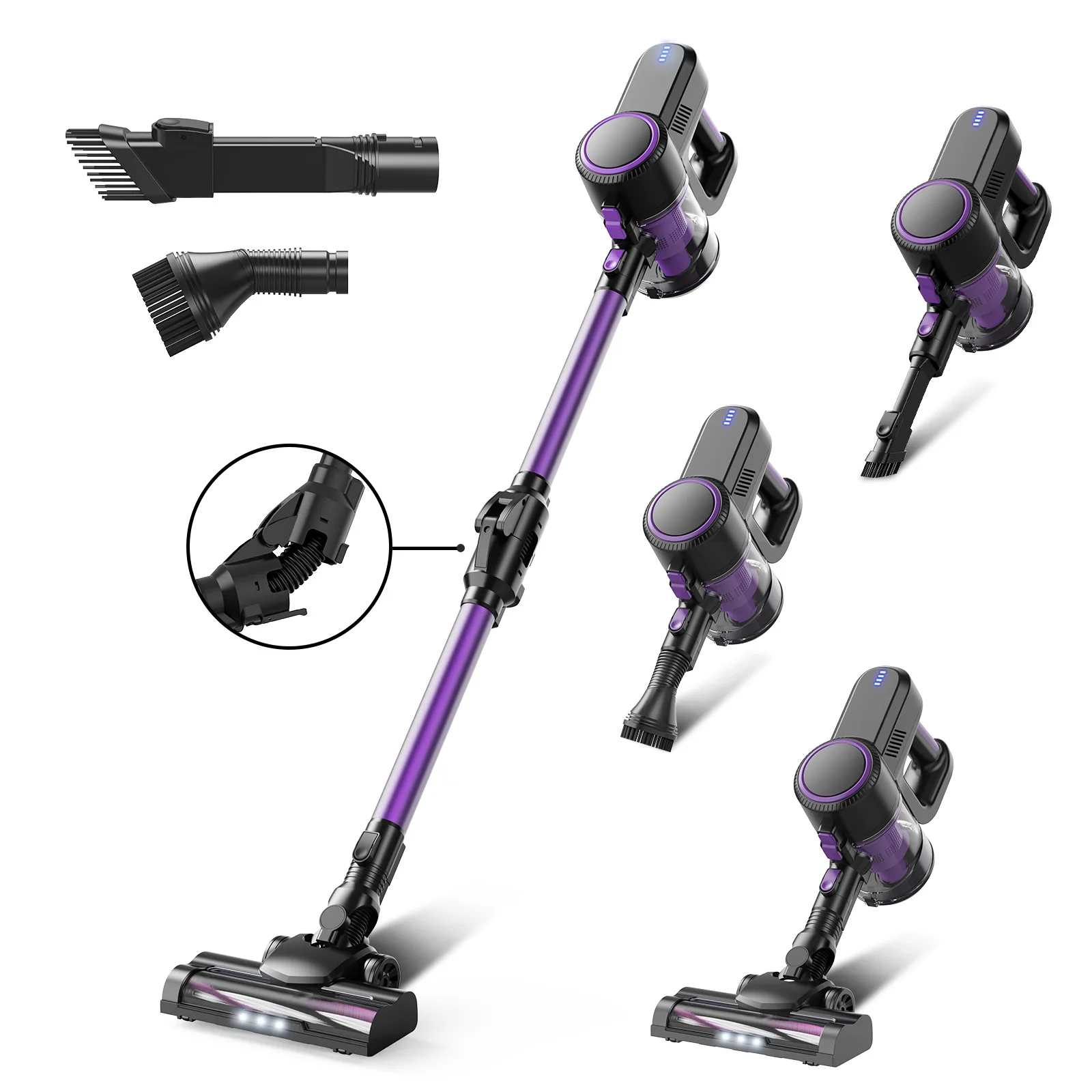 

Brushless 100W motor, large suction and high power, handheld portable suction and drag integrated vacuum cleaner