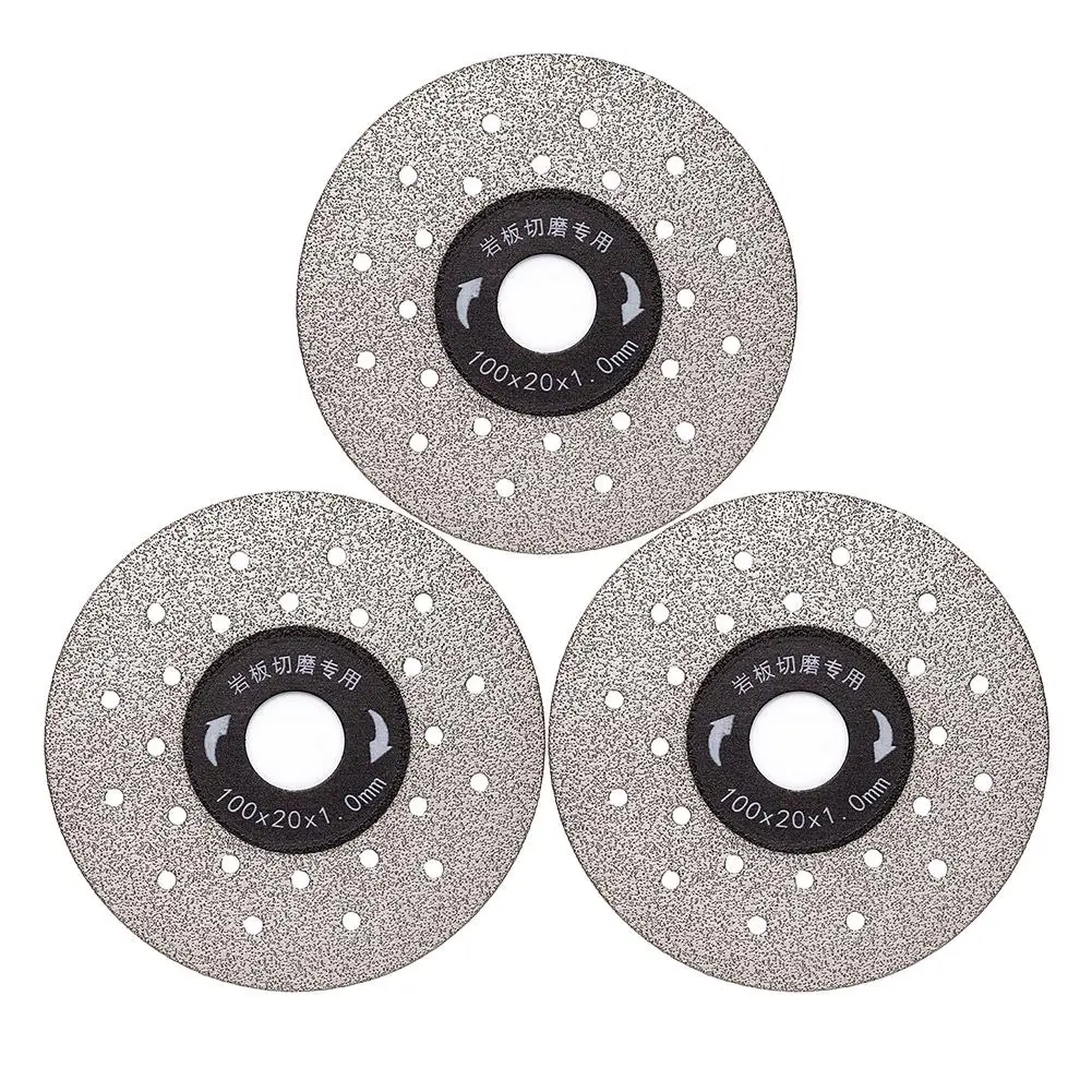 3PCS 4-Inch Cutting For Stone Ceramic Porous Widened Rock Slabs Cutting Disc 100mm Slate Flat Grinding Cutting P0K2