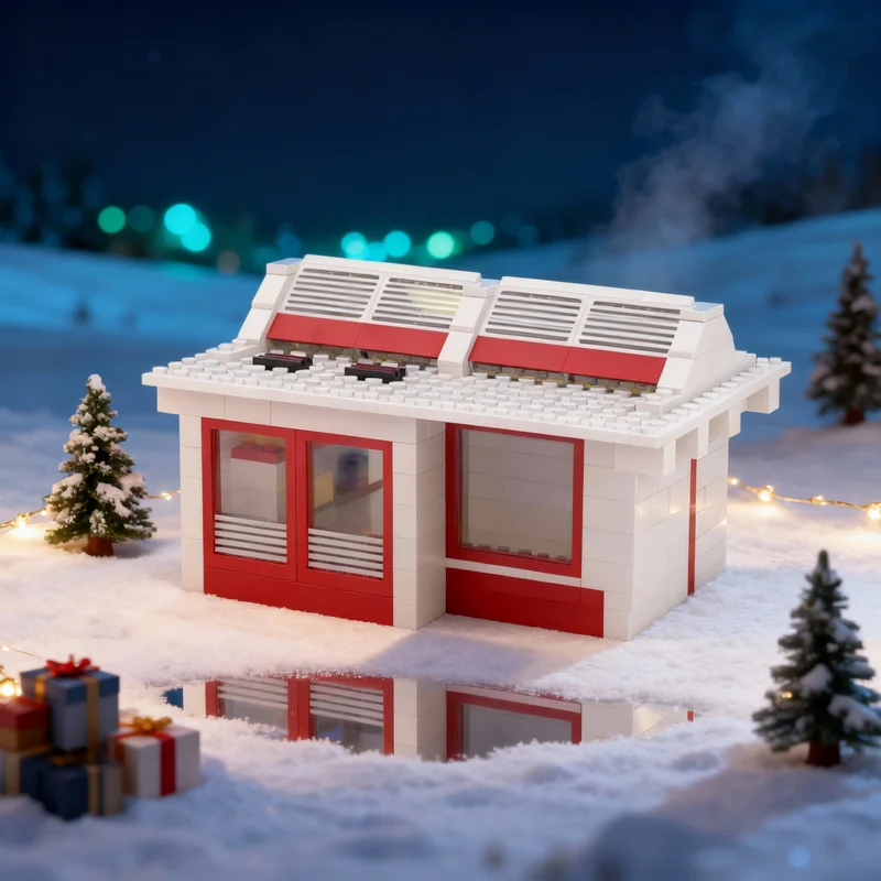 

250pcs MOC Town Classic Warehouse Forklift Model Building Blocks Construction Education Idea Brick Toys Christmas Gifts Birthday