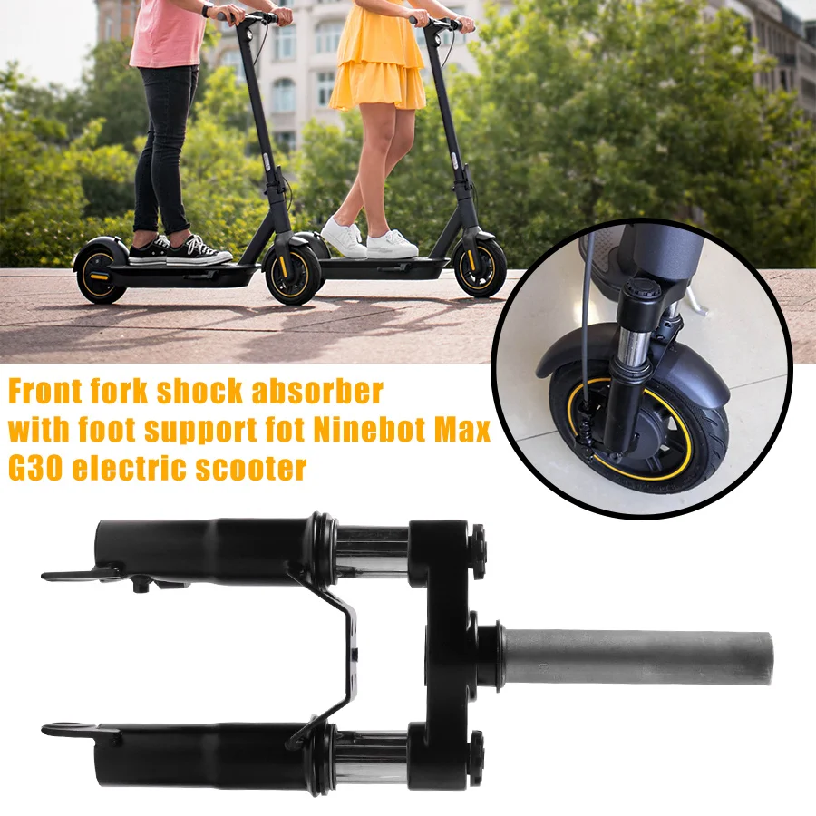 Modificted Front Suspension Kit For Segway Ninebot Max G30 Electric Scooter Front Fork Shock Absorber Assembly With Foot Support