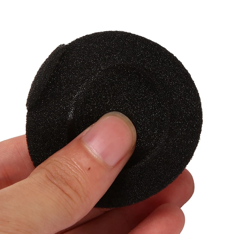 RISE-20 Pair 55Mm Replacement Earphone Pad Covers For Headset Headphone Black