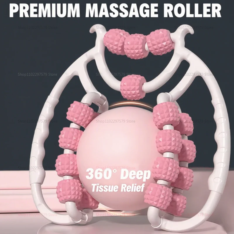 مدلك الساق بمشبك حلقي لتخسيس العجل واسترخاء العضلات واستخدام أسطوانة العجن في صالة الألعاب الرياضية المنزلية معدات تمارين اللياقة البدنية