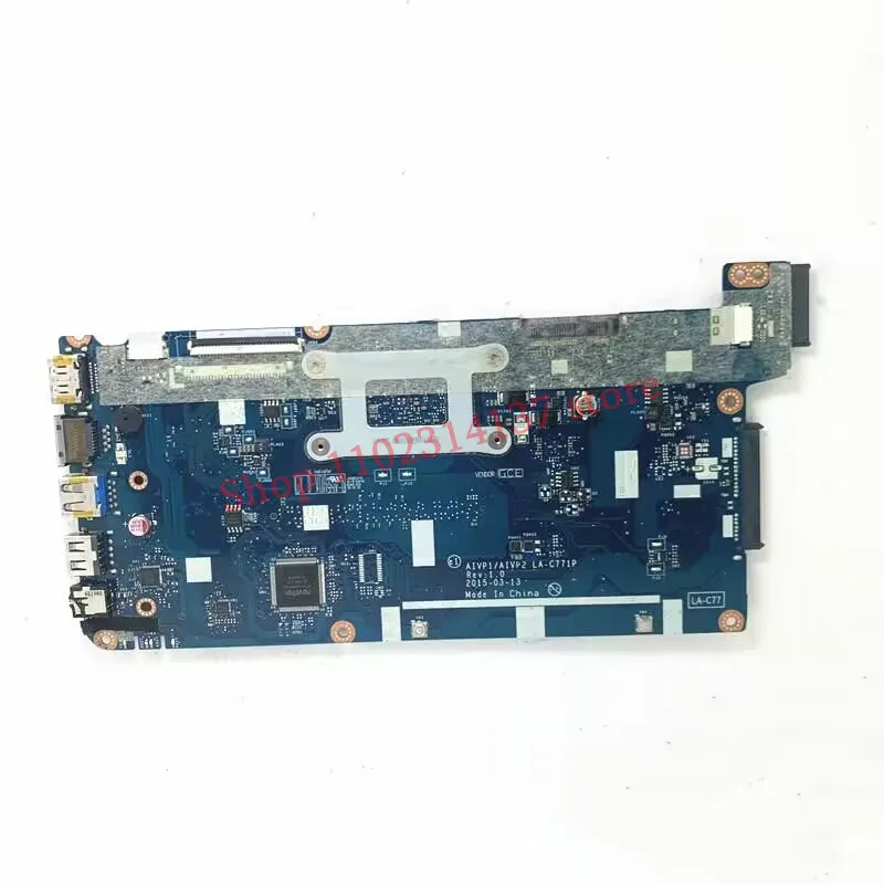 For Lenovo Ideapad 100-14IBY 100-15IBY LA-C771P With SR1YW N3540 CPU Mainboard 5B20J30778 Laptop Motherboard 100% Working Well