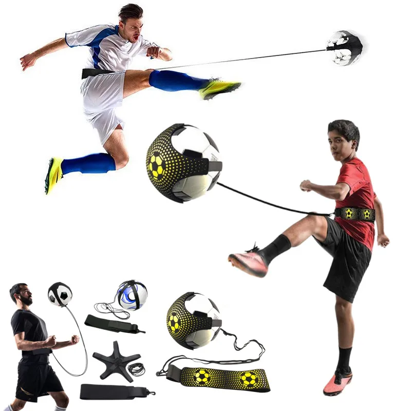 Soccer Ball Juggle Bags Toy Children Auxiliary Circling Training Belt Kids Soccer Kick Trainer Kick Solo Soccer Trainer Football